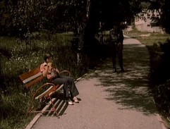 lavička v parku