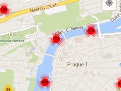 Mapa aplikace pro Android