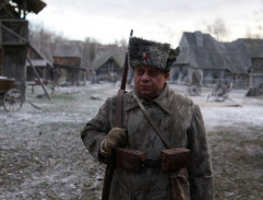Natáčení ve skanzenu Řepora, který si zahrál ruskou vesnici (foto: ČT)