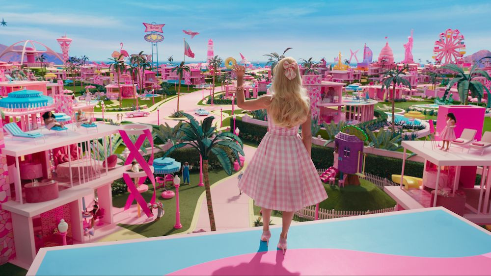 Barbieland - velká část byla vytvořena ve studiích