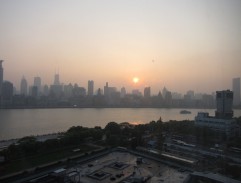 Západ slunce nad Šanghají