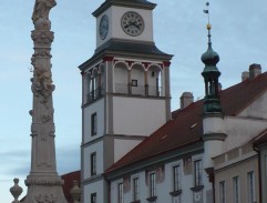 záběr na radniční věž
