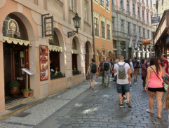 Luděk a Michal jdou ulicí