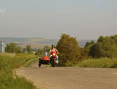 Kateřina na motorce