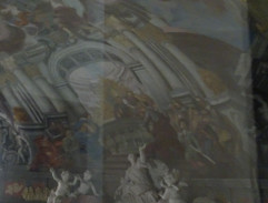 Malovaný strop kaple