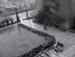 Pohled z okna školy