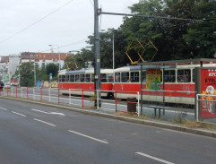 Příjezd tramvají