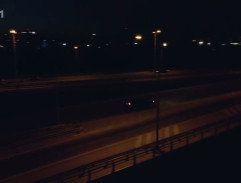 nočný most.
