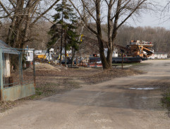 vjazd na štrkovisko