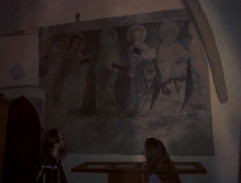 Freska v duchovní části areálu hradu