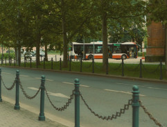 Autobusová zastávka u kostela