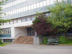 Před policejní stanicí