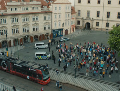 Demonstrace na náměstí