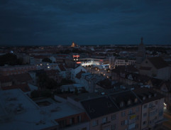 Noční pohled na město