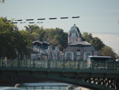 Mezizáběr na vodní elektrárnu