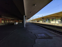 nástupište stanice Praha západ