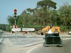 Křižovatka v Saint Tropez