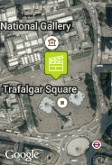 Sherlock s Johnem na Trafalgar Square