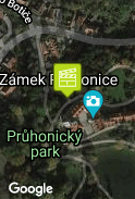 Nádvoří Průhonického zámku