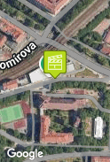 Příjezd ke škole
